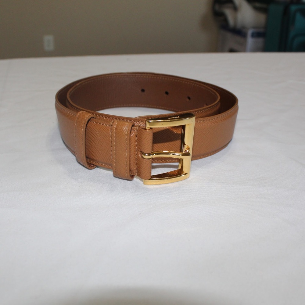 Prada Saffiano Leather Belt